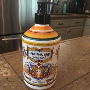 Italian Deruta Lavender Sage Hans Soap—New
